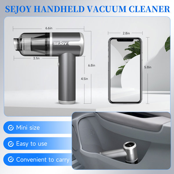 Cordless Car Vacuums, Handheld Cleaner, Light Cleaning for Vehicle, Office